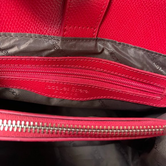 Jacques Esterel Red Handbag with adjustable crossbody/shoulder strap - Picture 9 of 12
